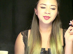 Asiático, Dominacion femenina, Esclavo, Fumando, Tabú, Puta