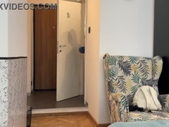 delivery guy gets a full frontal of my best assets