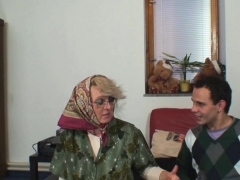 Blondine, Blasen, Oma, Hd