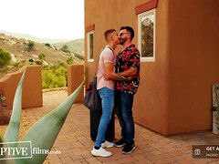 Married Hunk Sneaks Away with Kept Jock Behind Mature's B