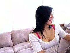 In den arsch, Grosser schwanz, Schwarz, Blasen, Braunhaarige, Aufs gesicht abspritzen, Würgen, Milf