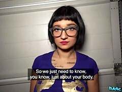 デカ尻, デカチン, フェラチオ, 茶髪の, バック, お金, ショートヘア, ガリガリ