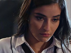 Anal, Sucer une bite, Brunette brune, Faciale, Doigter, Talons, Chevaucher