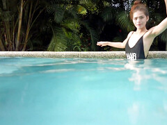 Tussi, Grosser arsch, Blondine, Im freien, Solo