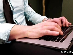 Anal, Homosexuelle, Branlette thaïlandaise, Branler, Muscle, Bureau, Lécher le sphincter, Suçant