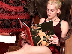 Rubia, Corridas, Consolador, Penetracion con dedos, Coño, Trio, Apretado, Tetas