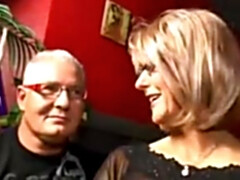 Older couples engage in a hot swinger party