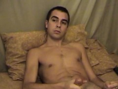 Sperma shot, Homo, Masturbatie