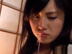 Aziatisch, Grote mammen, Pijpbeurt, Sperma shot, Japaans