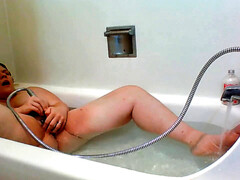 Badkamer, Mooie dikke vrouwen, Mollig, Masturbatie, Roken