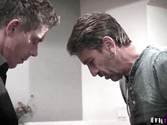 Pijpbeurt, Sperma shot, Sperma in gezicht, Tiener, Trio