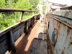Strand, Grosser arsch, Blondine, Frau, Nackt, Öffentlich, Tätowierung, Ehefrau