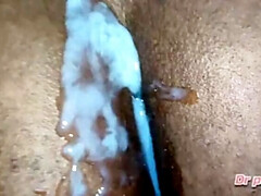 Gros cul, Grosse bite, Noire, Tir de sperme, Poupée, Interracial, Masturbation, Chatte