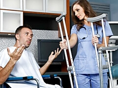 Good hard dick-riding session with a brunette model Jamie Jackson