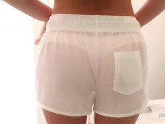 ベッドルーム, フェラチオ, オマンコ, 剃毛, シャワー, ガリガリ, ティーン, オッパイの