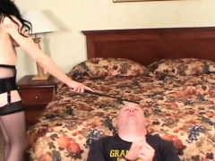 Arsch, Braunhaarige, Weibliche domination, Fetisch, Lingerie, Strümpfe