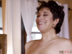 美女, デカパイ, フェラチオ, 巨乳な, イマラチオ, バック, 指いじり, 自然山雀