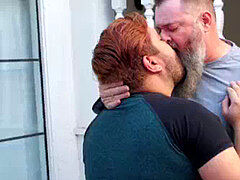 フェラチオ, ぽちゃ, ゲイ, 毛深い, ハードコア, アウトドア