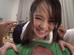 アジア人, お尻, 美女, メイド, 自然山雀, オマンコ, ティーン, オッパイの