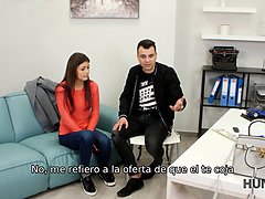 Incredible new way to get cash for hot doggystyle action: Unhooking a guapa cuesta in a new and incredible way!