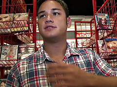 素人, フェラチオ, 顔射, ゲイ, 手コキする, ポルノスター