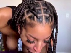 Leie, Schönheit, Blasen, Braunhaarige, Spermaladung, Schwarz, Aufs gesicht abspritzen, Handjob