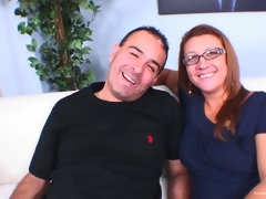 Bruinharig, Vingeren, Brillen, Hardcore, Man, Moeder die ik wil neuken, Geschoren, Vrouw