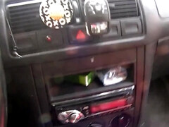 Tetas grandes, Tetona, Coche, Semen en la boca, Maduro, Tetas naturales, Pelirrojo, Tetas