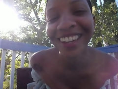 Leie, Grosse titten, Schwarz, Fingern, Klaffend, Handjob, Im freien, Spielzeuge