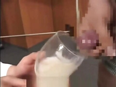 Aziatisch, Groepseks ejactulatie, Sperma shot, Sperma in gezicht, Japaans