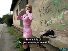 Amateur, Blonde, Sucer une bite, Faciale, Cuir, De plein air, Pov, Public