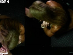 Grosse titten, Blasen, Braunhaarige, Sperma im mund, Kehlenfick, Reif, Milf, Titten