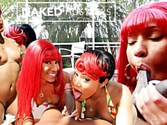 Gros cul, Gorge profonde, Queue, Noir ébène, Hd, Orgie, Piscine, Réalité