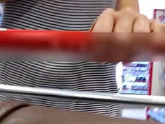 Enthousiasteling, Aziatisch, Lieveling, Ondergoed, Moeder die ik wil neuken, Openbaar, Alleen, Vrouw