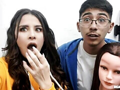 デカ尻, デカチン, デカパイ, フェラチオ, バック, ガリガリ, ティーン, 三人