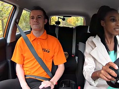 Amateur, Noire, Voiture, Noir ébène, De plein air, Public, Séduite, Professeur