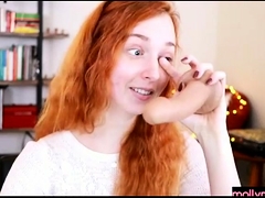 Amateur, Européenne, Rousse roux, Solo, Jouets, Webcam