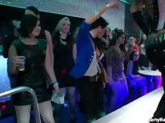 素人, ダンス, チン, 女, グループ, 手コキする, 下着, オージー