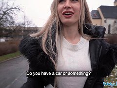 Blond, Pijpbeurt, Hondjeshouding, Duits, Reusachtig, Gezichtspunt, Openbaar, Vrouw