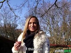 Rubia, Checa, Tetas naturales, Al aire libre, Pov, Público, Afeitado, Adolescente