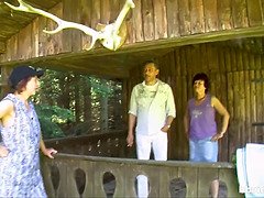 Duits, Omie, Handbeurt, Hd, Buiten, Kut duiken, Geschoren, Strak