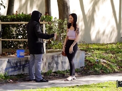 Américain, Cul, Nana, Papa, Fille latino, Pov, Public, Nénés