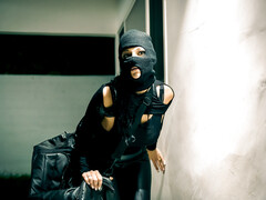 Arsch, Blasen, Braunhaarige, Nahaufnahme, Hundestellung, Fingern, Leder, Muschi