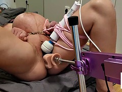 Multiple orgasms by sex machine