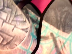 アナル, ビーチ, チン, アウトドア, 小柄, 公共, タトゥー, オッパイの