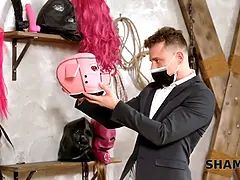 デカパイ, ブロンド, Hd, 熟年, ピアス, ラフ, ストッキング, タトゥー