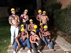 Bricklayers Get Paid Different! Hardcore Gangbang with Latinas