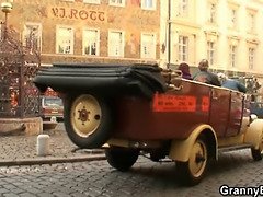 He picks up granny bitch from the street