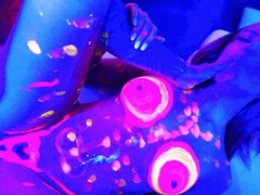 Tussi, Blondine, Blasen, Braunhaarige, Fingern, Gruppe, Party, Jungendliche (18+)