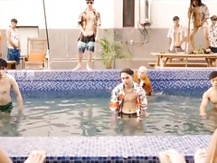 アジア人, デカパイ, 茶髪の, 巨乳な, カワイイ, グループ, アウトドア, オッパイの